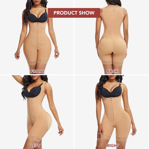 Waist Tummy Shaper Women Faja Full Body Shapewear With Sleeves Bra